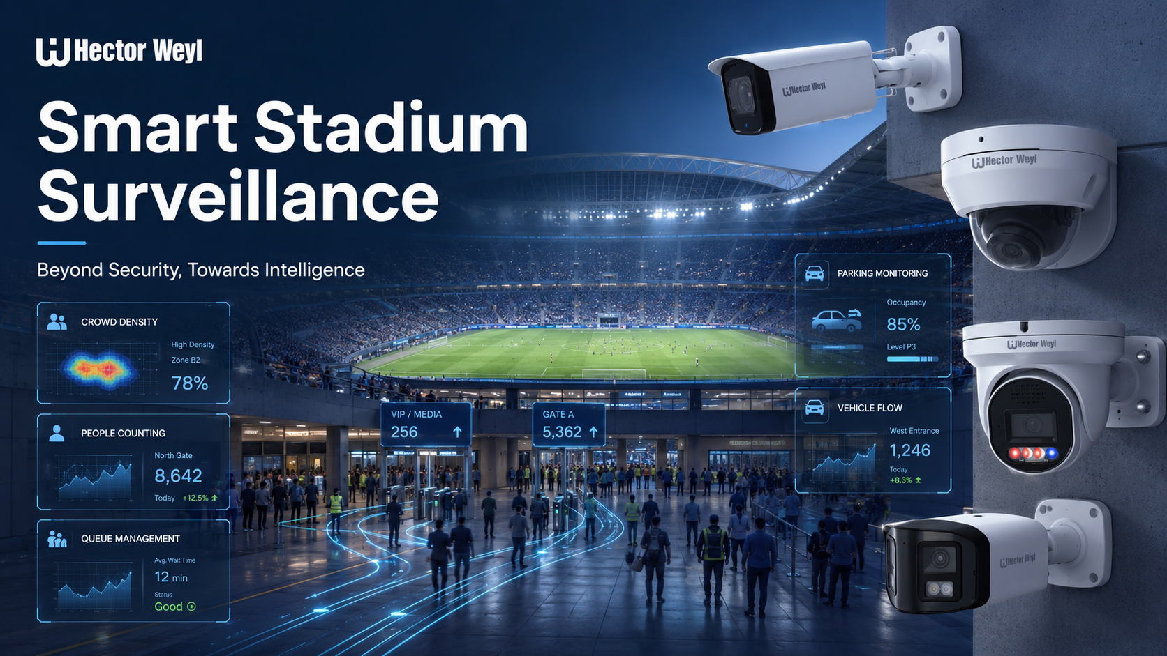 Smart Stadium Surveillance: Beyond Security, Towards Intelligence