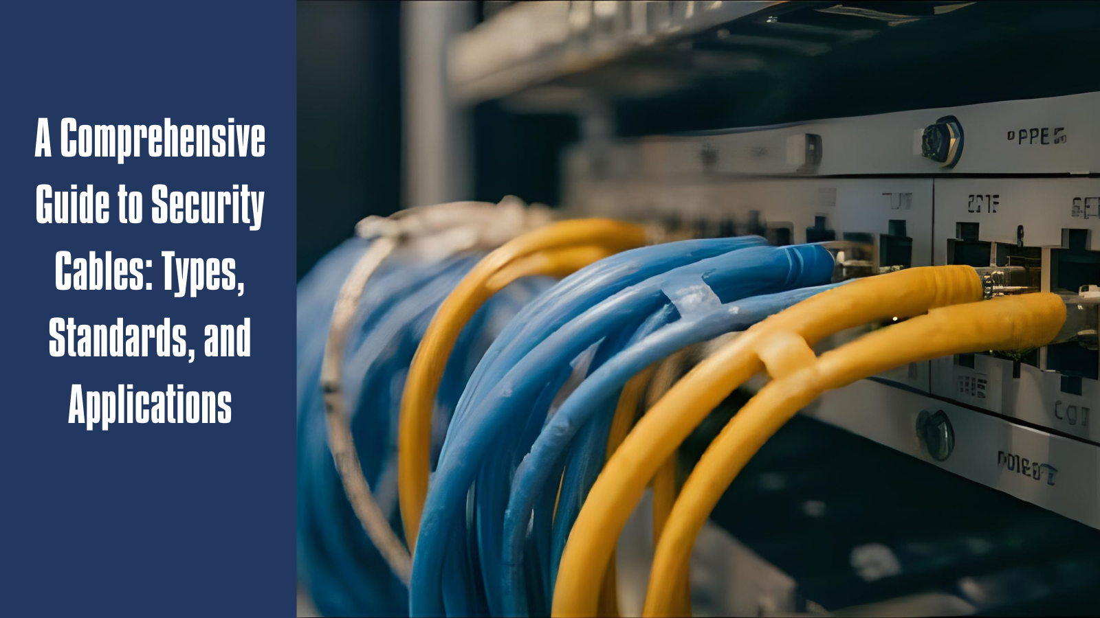 A Comprehensive Guide to Security Cables: Types, Standards, and Applications