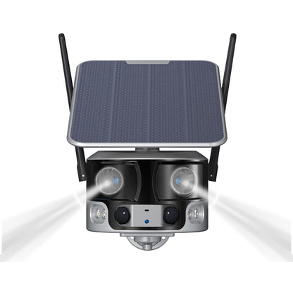 New Version Solar Power 4K 8MP 180° Viewing Angle Network Camera